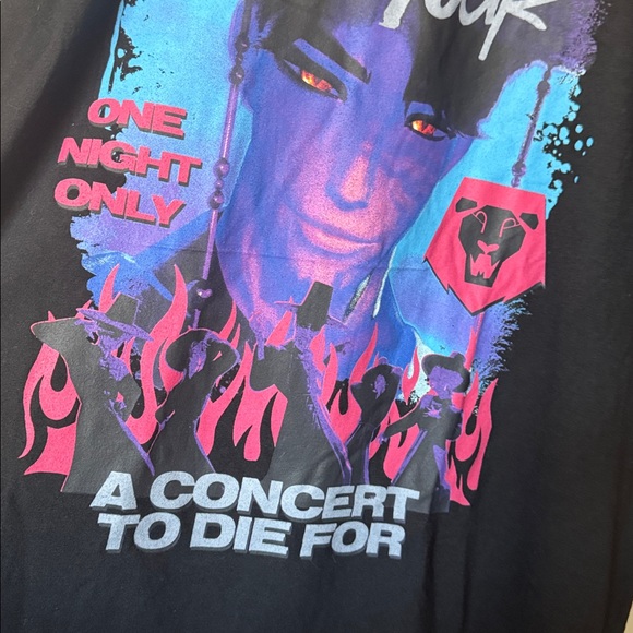 K-Pop Demon Hunters “Your Idol” Saja Boys Black T-Shirt Sz XL - Picture 4 of 6